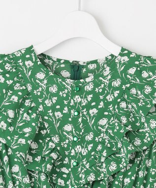 Feroux 【美人百花7月号掲載】フラワープリント ワンピース グリーン系9