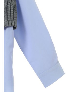 earth music&ecology ＳＥＴ　Ｚｉｐニットベスト＋ブラウス Gray