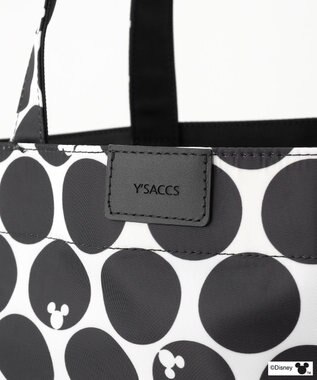 Y'SACCS 【Disney Collection】シルエットプリントトートバッグ　Lサイズ ブラック