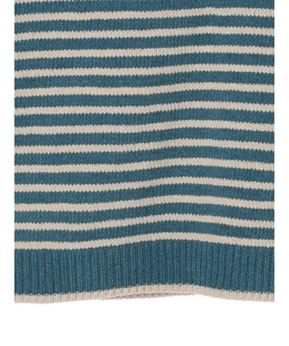 CRAFT STANDARD BOUTIQUE 洗えるモールニットボーダープルオーバー Blue