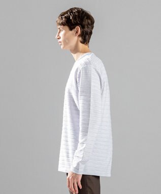 JOSEPH HOMME 【LEON 掲載】ストームリップル　Vネックカットソー ライトグレー系