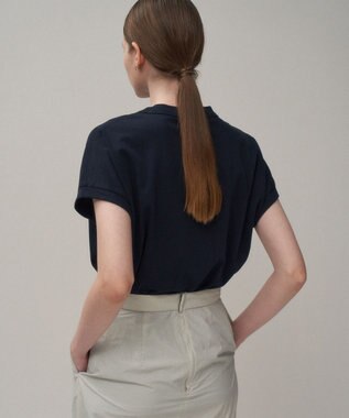 ATON DRY COTTON JERSEY | オーバーサイズプルオーバー NAVY