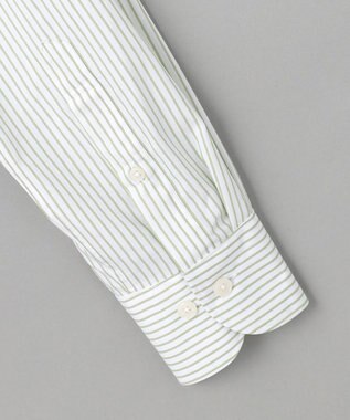 GOTAIRIKU 【形態安定】PREMIUMPLEATS_セミワイドカラー _通年ドレスシャツ(26年春夏限定色) グリーン系1