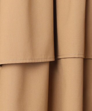 #Newans 【洗える】ラウンドフリルワンピース キャメル