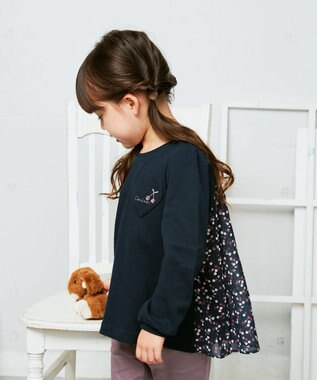 ANY KIDS バックシャン　Aライントップス ネイビー系