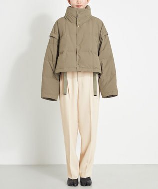 NAVE カスタムダウンコート カーキ系