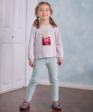 ANY KIDS 【WEB限定】7days デイリー ネコ パンツ サックスブルー