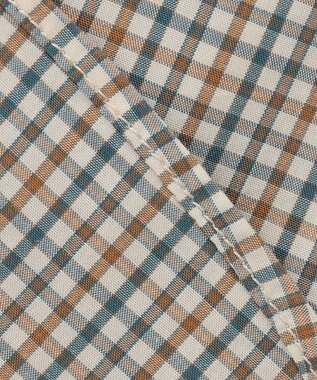 J.PRESS MEN 【WEB限定】ポプリンチェック J刺繍 シャツ/B.D アイボリー系3