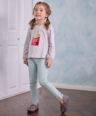 ANY KIDS 【WEB限定】7days デイリー ネコ パンツ サックスブルー