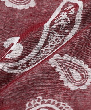 JOSEPH ABBOUD 【イタリア製】ペイズリーパターン ストール ワイン系7