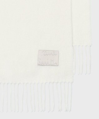 Paul Smith Cropped Logo カシミヤブレンド マフラー オフホワイト