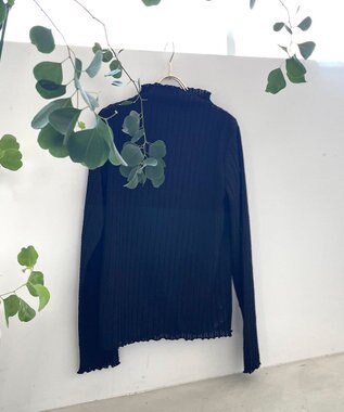 Feroux シアーパターンステッチ カットソー ブラック系