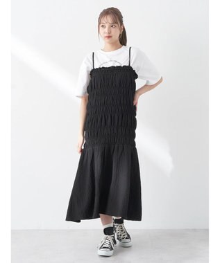 earth music&ecology ２ｗａｙシャーリングキャミワンピース