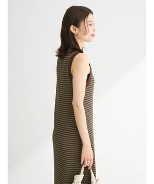 Green Parks ・ＳＵＧＡＲ　ＳＰＯＯＮ　ボーダーアメスリワンピース Khaki