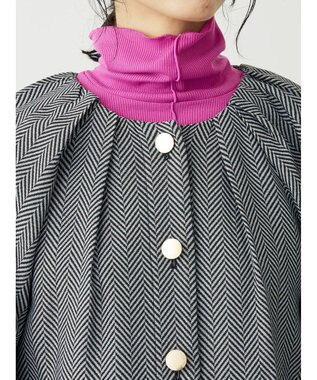 Green Parks ・ｆｕｒｒｙ　ｒａｔｅ　ヘリンボーンタックジャケット Black