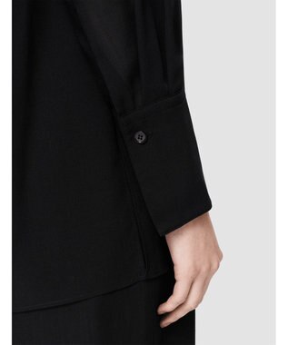 JOSEPH ウィンターボイル　プリーツシャツ Black