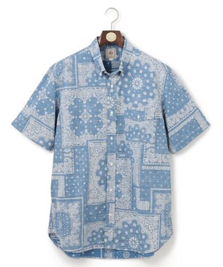 J.PRESS MEN 【KING SIZE】ペイズリーバンダナプリント シャツ