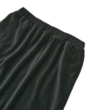 earth music&ecology コーデュロイナロースカート Black