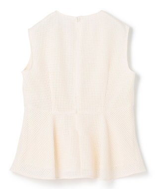 BEIGE， 【S-size】PINE / ペプラムブラウス Ecru