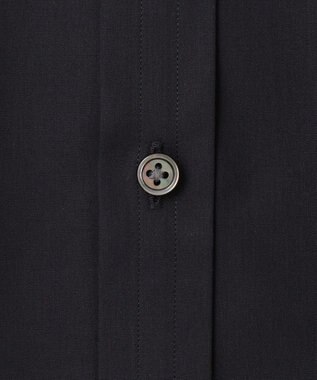 GOTAIRIKU 【形態安定】PREMIUMPLEATS_レギュラーカラー 通年ドレスシャツ（ブラック） ブラック系