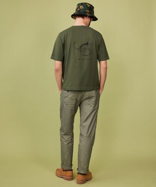 JOSEPH ABBOUD MOUNTAIN 【JAPANファブリック/ストレッチ】ビックライズストレッチ ベイカー パンツ カーキ系