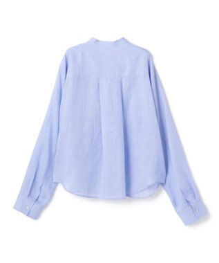 BEIGE， HALITE / リネンシアー オーバーサイズシャツ Sax