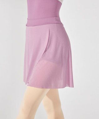 Chacott ショートスパッツ付スカート グレイッシュライラック