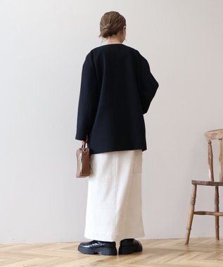 AMERICAN HOLIC リサイクル中空糸ノーカラーコート Black