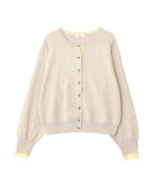 earth music&ecology 【予約】カラーコンビニットカーディガン ベージュ