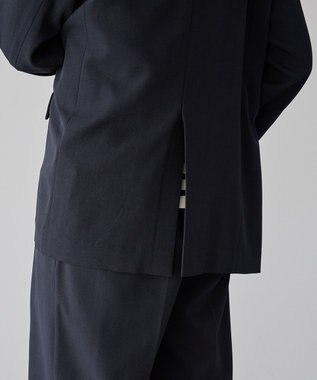 YECCA VECCA ロングテーラードジャケット Navy