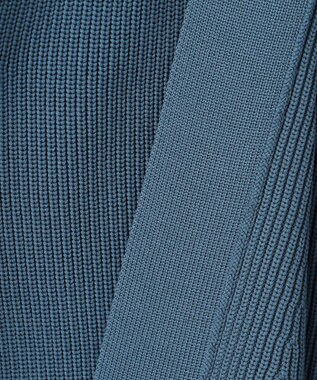 ICB 【洗える】リサイクルポリエステルハイゲージ カーディガン ダルブルー系