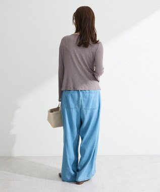 Green Parks シアーリブシャーリングプルオーバー Gray