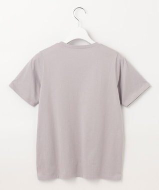 Feroux 【UVケア】パールネック Tシャツ ライトグレー系