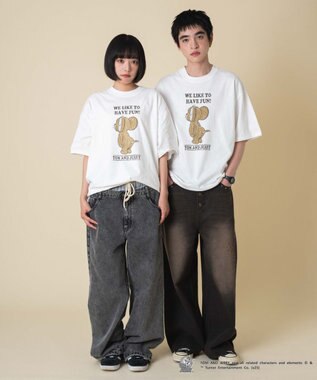 WEGO 【新柄追加/ユニセックス着用アイテム/SMLサイズ展開】TOMandJERRYグラフィックT（S） 柄5