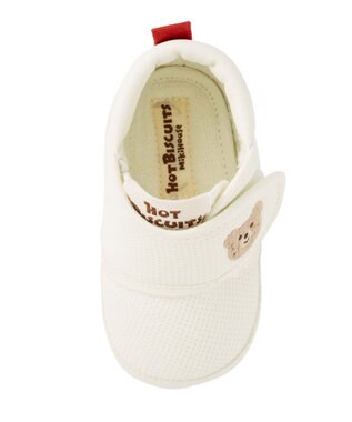 MIKI HOUSE HOT BISCUITS 【10.5-12.5cm】 ソフトメッシュ プレシューズ 白