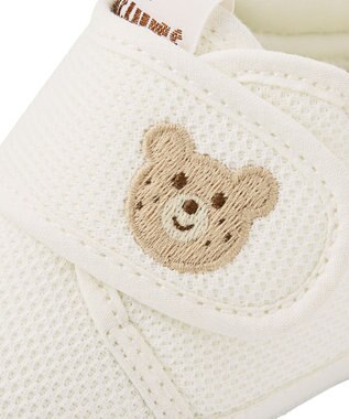 MIKI HOUSE HOT BISCUITS 【10.5-12.5cm】 ソフトメッシュ プレシューズ 白