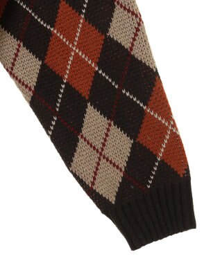 CRAFT STANDARD BOUTIQUE アーガイル柄カーディガン Brown