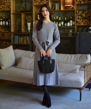 Tiaclasse 【2WAY】キルティングトートバッグ ブラック