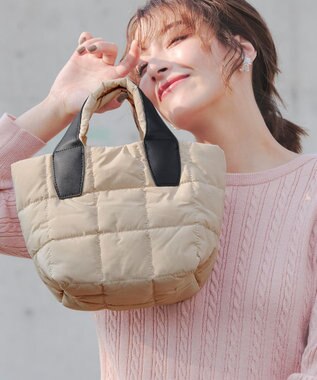 Tiaclasse 【2WAY】キルティングトートバッグ アイボリー