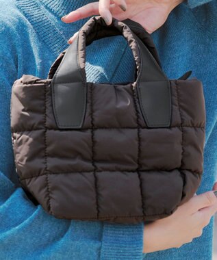 Tiaclasse 【2WAY】キルティングトートバッグ モカ