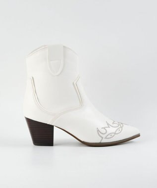 BONTRE 【MIONOTIS/ミオノティス】ショートウェスタンブーツ/40412 アイボリー