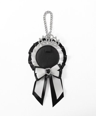 WEGO ティアラリボンロゼットキーホルダー ブラックその他