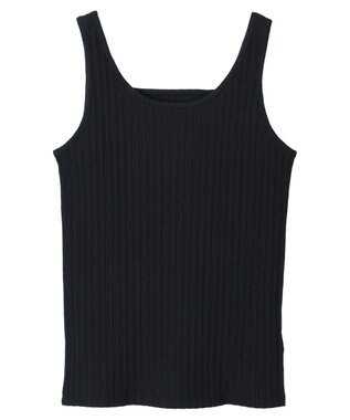 earth music&ecology ２ＷＡＹネックリブタンクトップ Black