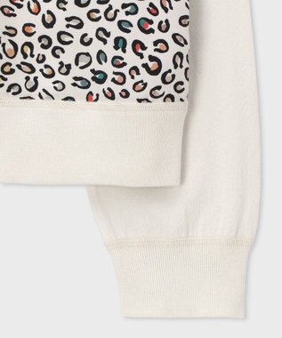 Paul Smith Horseshoe Leopardジップアップ ニット オフホワイト