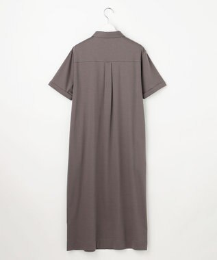 J.PRESS LADIES S 【WEB限定】コットンスムース ポロワンピース モカ系