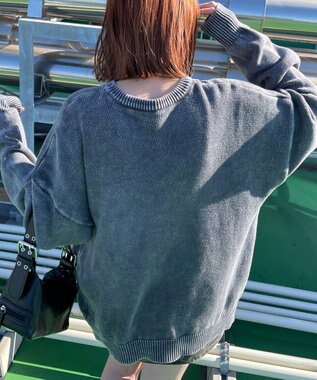 WEGO ヴィンテージウォッシュニットプルオーバー スミクロ