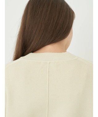 earth music&ecology アンチピリングバックスリットプルオーバー Ivory