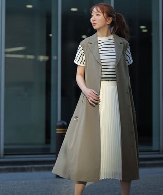 ANY SIS 【2WAY】テーラードジレ ワンピース カーキ