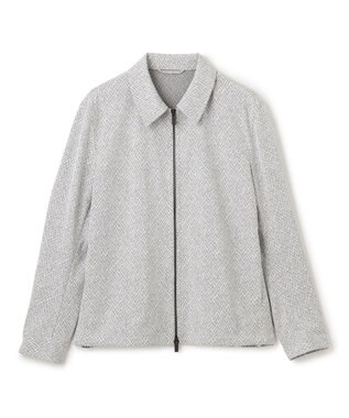 JOSEPH HOMME 新素材【洗える/通気性】ヨシタレース　ジップアップブルゾン ライトグレー系