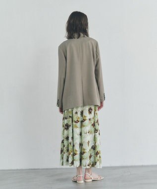 YECCA VECCA ロングテーラードジャケット Gray Beige